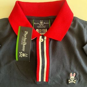 New Psycho Bunny Navy Polo with Tag